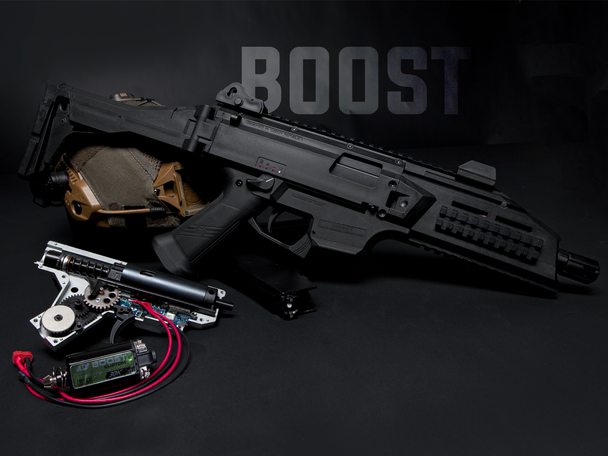 ASG EVO 3 A1 CZ Scorpion Ultimate Boost M95 Airsoft Rifle in Black
