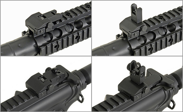 CYMA CM070 - MK18 Airsoft Rifle with Built in Silencer in Black