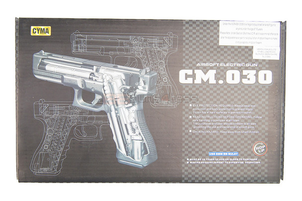 Cyma CM030 AEP EU17 Electric Airsoft Pistol in Blue