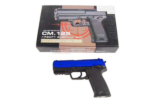 Cyma CM125 AEP Electric Airsoft Pistol in Blue