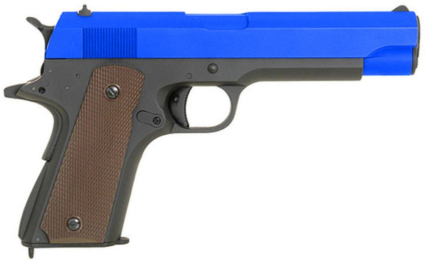 cyma CM123 AEP M1911 Electric Airsoft Pistol AEP in Blue