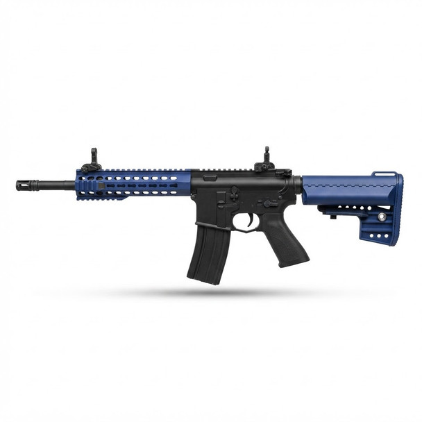 Cyma CM615 AEG Keymod hand-guard Airsoft Rifle In blue