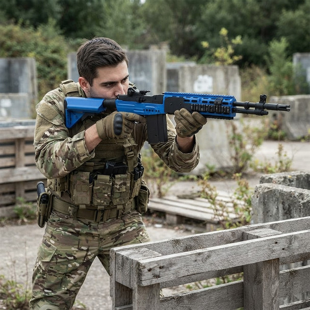 Cyma CM032 EBR M14 Tactical AEG Airsoft Rifle in Blue