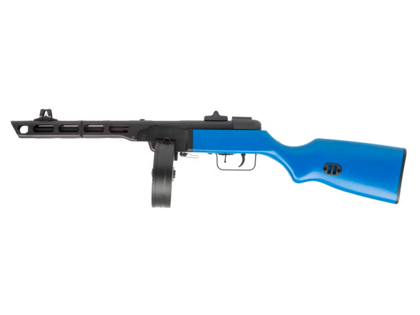 Snow Wolf PPSH AEG Airsoft Rifle with Dual Magazine in Blue