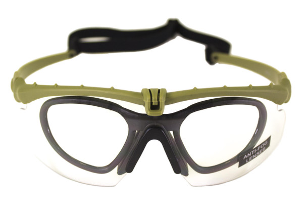 Nuprol Battle Pro’s Anti-Fog Protective Eyewear with Insert in Camo Frame / Smoked Lens