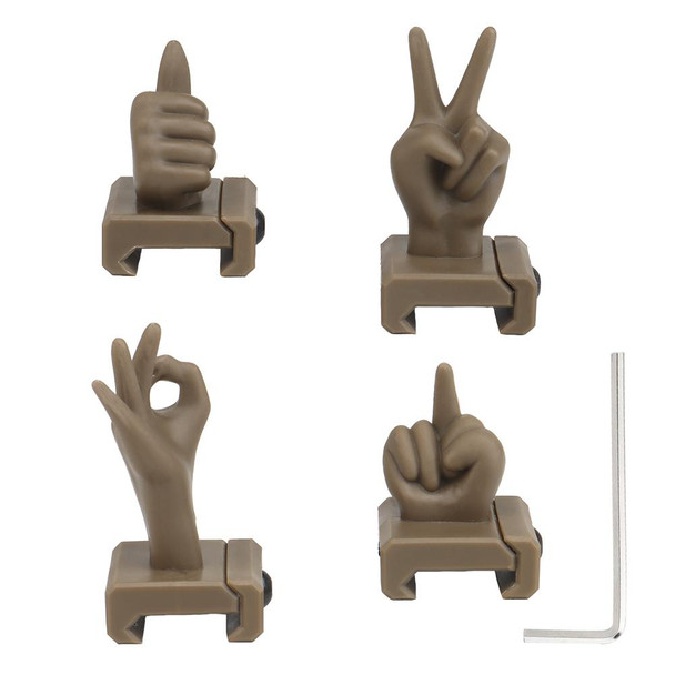 Nuprol Tactical Hand Signal Sights in Desert Tan
