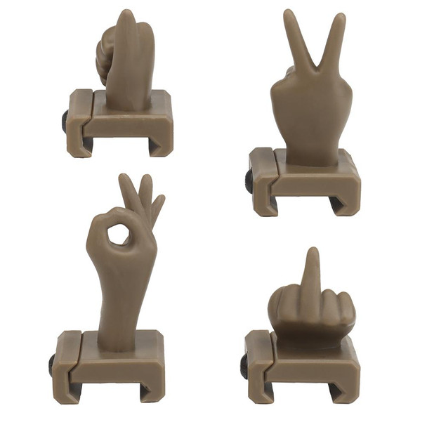 Nuprol Tactical Hand Signal Sights in Desert Tan