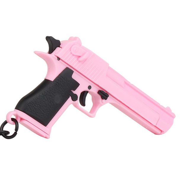 Nuprol Desert Eagle Pistol Keyring in Pink