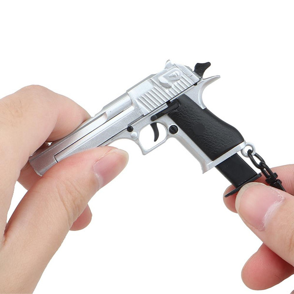 Nuprol Desert Eagle Pistol Keyring in Silver