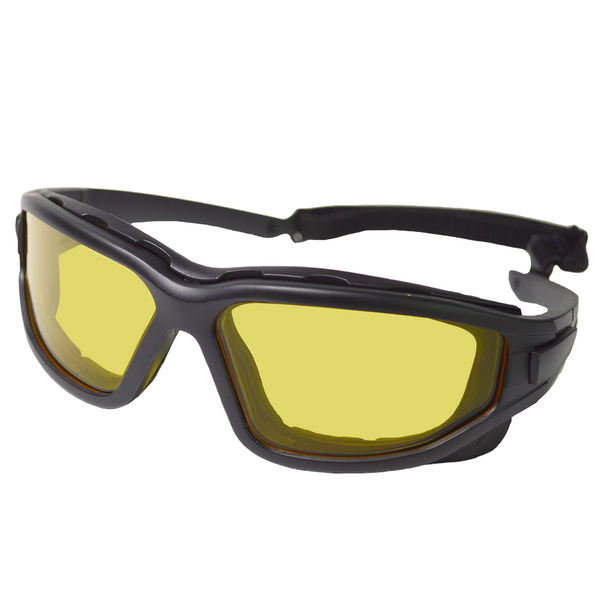 Nuprol Defence Pro Anti Fog Airsoft Safety Goggles in Black Frame/Yellow Lens