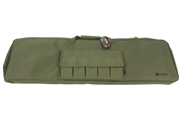 Nuprol PMC Essentials 42" Soft Airsoft Rifle Bag with Multiple Pockets in Army Green
