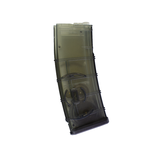 Nuprol Q-Mag Hi-Cap Airsoft Rifle Magazine 370 Rounds in Smoked Green