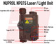 NUPROL NPQ15 Airsoft Red Laser/Light Module in Black