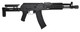LCT Airsoft ZK 104 Stamped Steel AK AEG Rifle with Adjustable Folding Stock in Black