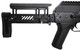 LCT Airsoft ZK 104 Stamped Steel AK AEG Rifle with Adjustable Folding Stock in Black