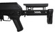 LCT Airsoft ZK 104 Stamped Steel AK AEG Rifle with Adjustable Folding Stock in Black