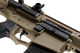 Ares Amoeba "Stubby" Honey Badger Airsoft AEG Rifle with Extendable Stock in Tan & Blue
