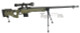 WELL MB4403 Spring-Powered Airsoft Sniper Rifle with Folding Stock in Army Green