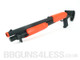 Double Eagle M56C Pump Action Tri-Shot Airsoft Shotgun in Orange