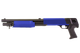 Double Eagle M56B Pump Action Airsoft Shotgun Tri Shot in Blue