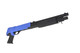 Double Eagle M56B Pump Action Airsoft Shotgun Tri Shot in Blue