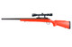 Double Eagle M61 Spring-Powered Airsoft Sniper Rifle in Red