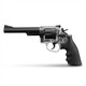 Blackviper M-19 Gas Airsoft Revolver 6" Barrel, left-side view with clear frame on white
