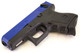 WE EU26 Gas Blowback Airsoft Pistol in Two-Tone Blue