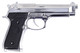WE Tech M92 GEN 2 Gas Blowback Airsoft Pistol in Chrome/Silver
