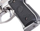 WE Tech M92 GEN 2 Gas Blowback Airsoft Pistol in Chrome/Silver