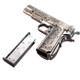 WE 1911 Floral Engraved ‘Mehico Druglord’ Gas Blowback Airsoft Pistol in Silver