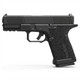 SAI Utility BLU Compact RMR-Cut Slide GBB Pistol - Blackout, left-side profile on white