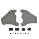 nHelmet Airsoft Helmet Rail Mounted Side Protector Covers in Green