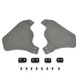 nHelmet Airsoft Helmet Rail Mounted Side Protector Covers in Black