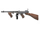 Ares Thompson Chicago AEG Electric Blowback Airsoft Rifle with Drum Magazine in Real Wood