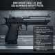 KWC Desert Eagle L6 .50AE Co2 Blowback Airsoft Pistol in Tactical Black side profile with specifications