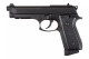 KWC PT92 Replica CO2 Gas Blowback Airsoft Pistol in Black
