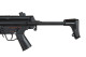 JG Works JG801 SWAT MP5 CQB Airsoft Submachine Gun with Extendable Stock in Black