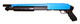 DBOY 003 Pump Action Airsoft Shotgun in Blue