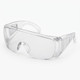 Swiss Arms Airsoft Fog Proof Protective Glasses in Clear, front three-quarter view on white