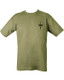 Kombat UK - Tactical Short Sleeve Royal Marines Commando Double Side Printed T-Shirt in OD Green