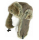 Kombat UK - Aviator - Trapper Hat Army FAUX Leather & Fur Ear Flaps