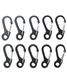 Kombat UK - Metal Paracord Carabiners in Black - Pack of 10