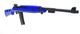 AGM M1B Spring M1 Carbine Airsoft Sniper Rifle with Adjustable Hop-Up in Blue