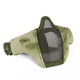 Skirmish Tactical - Lower Face Shield V5 Airsoft Half-Face Mask in Flecktarn Green Camo