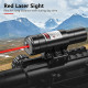Skirmish Tactical - 4-12X50 Rifle Scope with Red Dot & Red Laser Combo Holographic Sight in Black