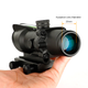 Skirmish Tactical - 4x32 Prism Rifle Scope Fibre Optic Illuminated BDC Reticle Diopter Adjustment in Black