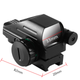 Skirmish Tactical ST-103B Reflex Sight Reticle Red Dot Sight with Laser in Black