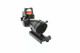 Skirmish Tactical Adjustable 4x32 Prism Rifle Scope Fibre Optic Illuminated with Red Dot in Black
