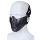 WoSport - Breathable Half Face Pilot Airsoft Mask V3 in Black